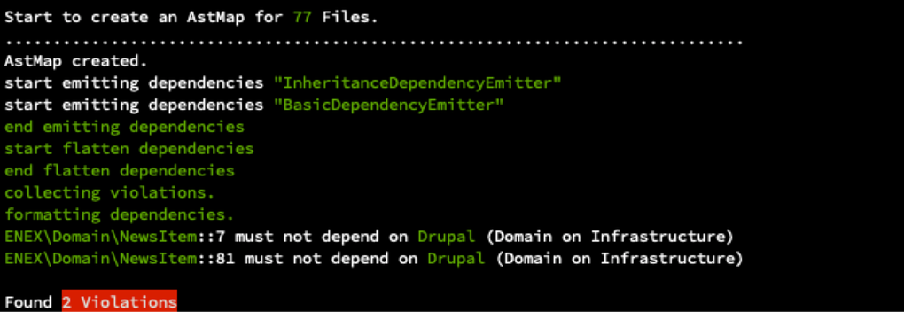 Deptrac example output